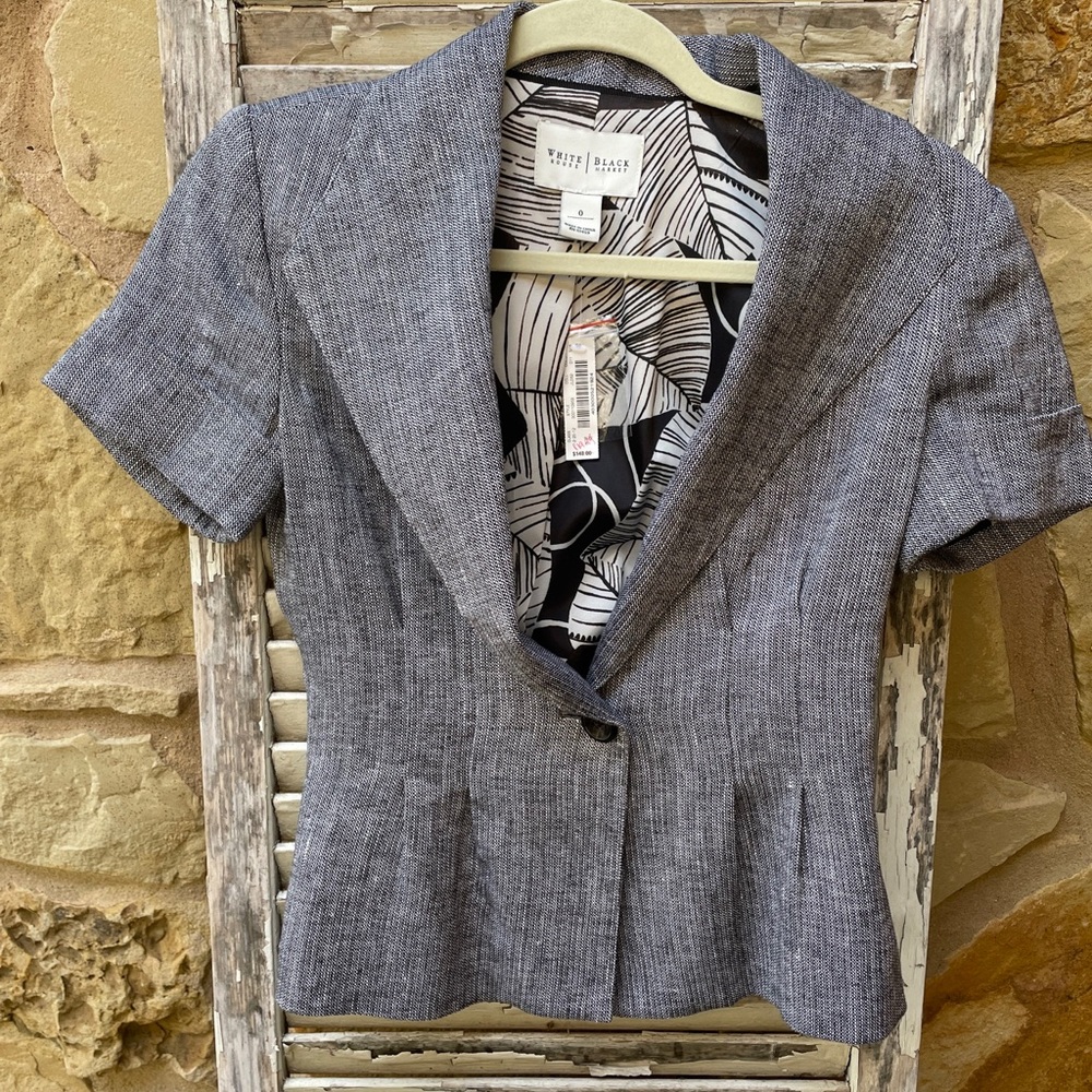 White House Black Market Gray Blazer